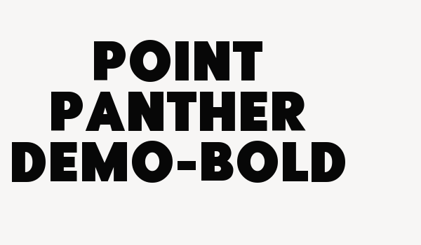 Point Panther DEMO-Bold Font