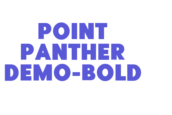 Point Panther DEMO-Bold Font