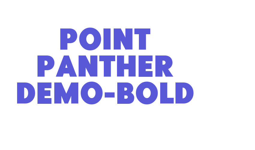 Point Panther DEMO-Bold Font Download