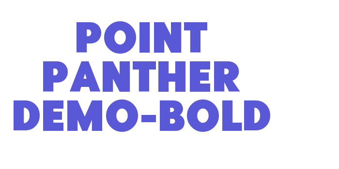 Point Panther DEMO-Bold Font Download