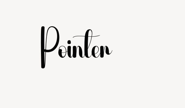 Pointer Font