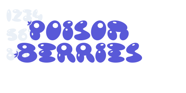 Poison Berries font free