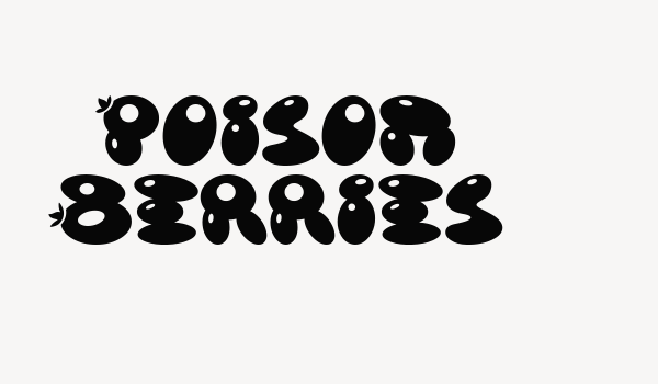 Poison Berries Font