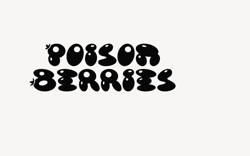 Poison Berries Font