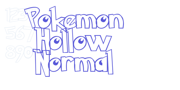 Pokemon Hollow Normal font free