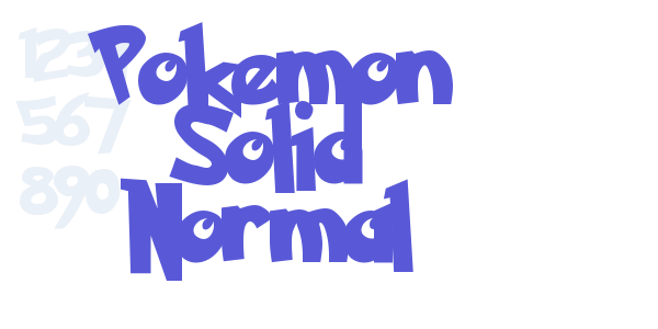 Pokemon Solid Normal font free