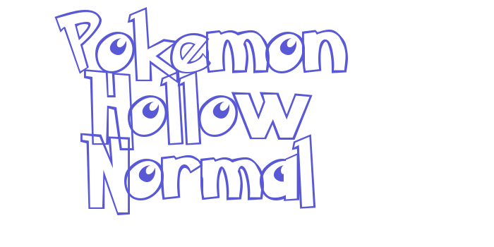 Pokemon Hollow Normal Font