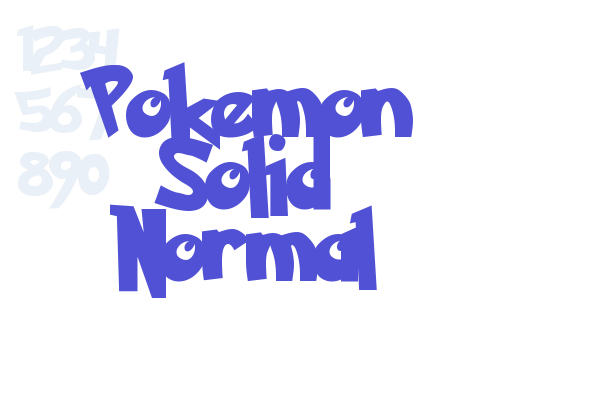 Pokemon Solid Normal Font Download