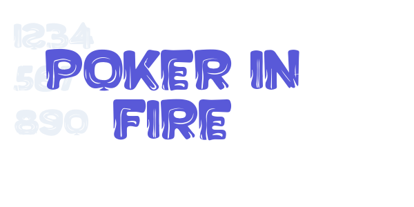 Poker in Fire font