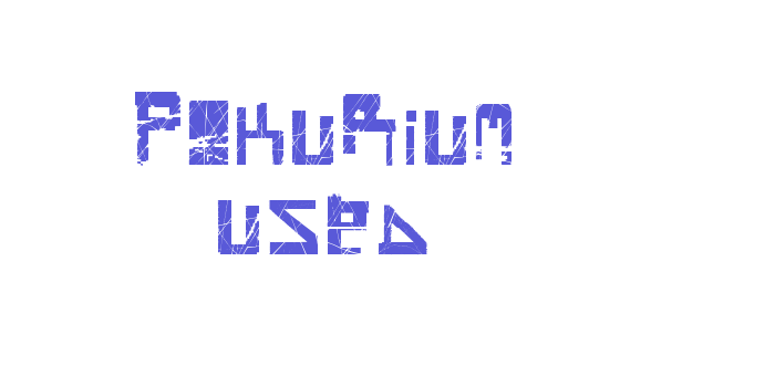 Pokurium Used Font Download