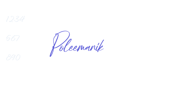 Poleemanik font