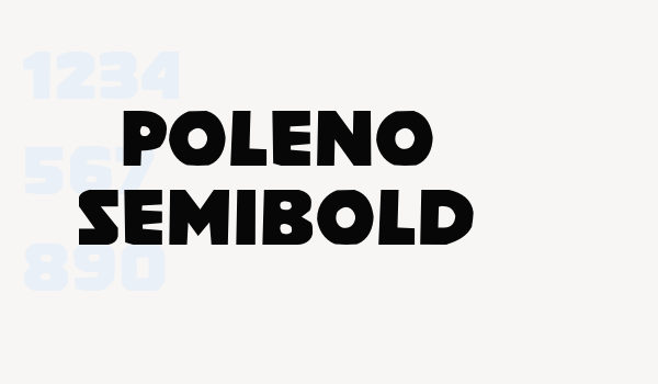 Poleno SemiBold Font