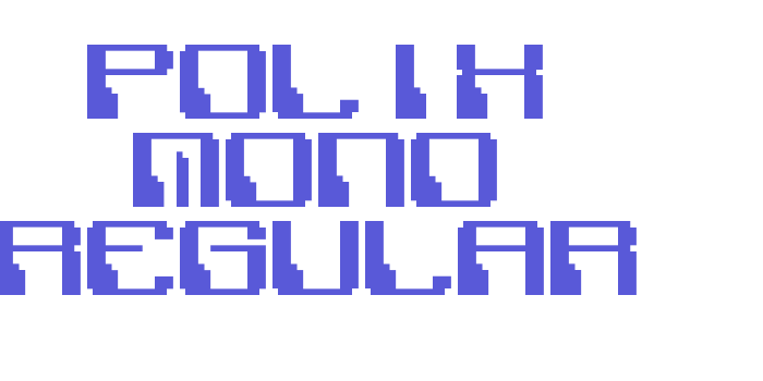 Polix Mono Regular Font Download