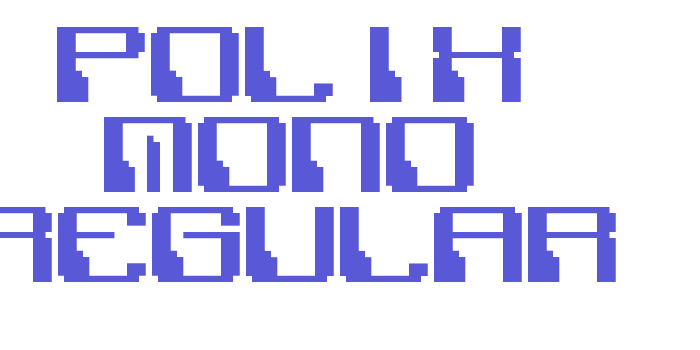 Polix Mono Regular Font