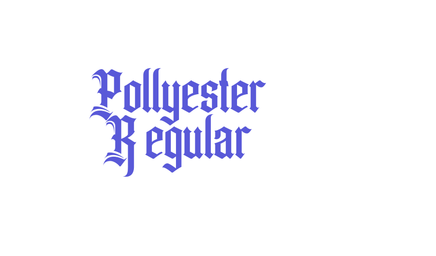 Pollyester Regular Font Download