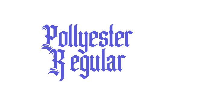 Pollyester Regular Font Download