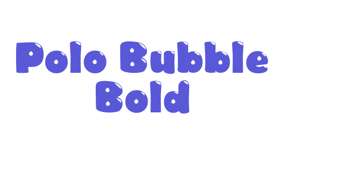 Polo Bubble Bold Font Download