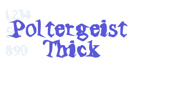 Poltergeist Thick font free