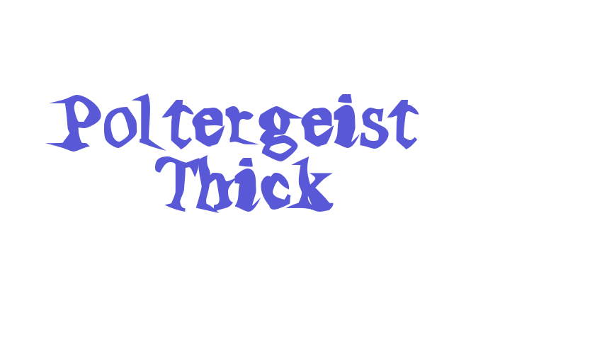 Poltergeist Thick Font Download