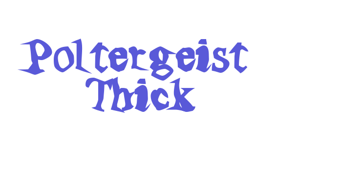 Poltergeist Thick Font Download