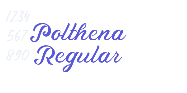 Polthena Regular font