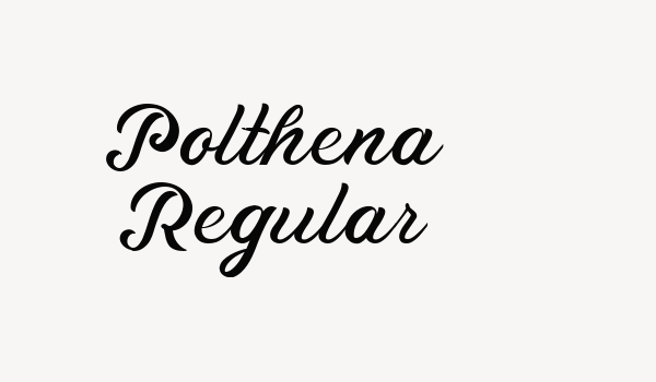 Polthena Regular Font