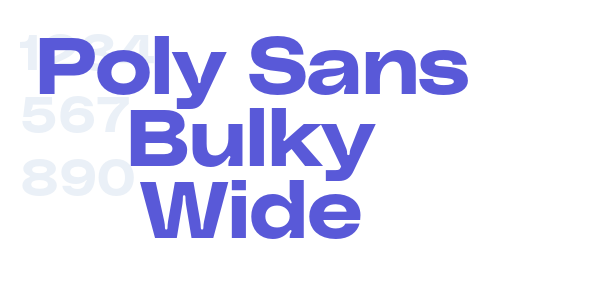 Poly Sans Bulky Wide font free