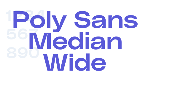 Poly Sans Median Wide font free