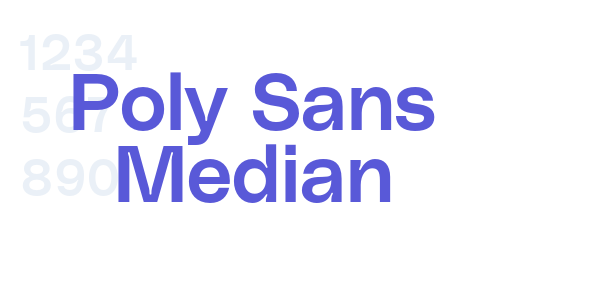 Poly Sans Median font free