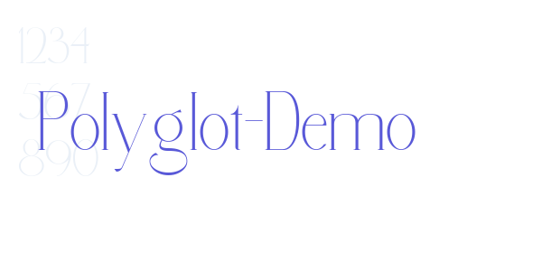 Polyglot-Demo font