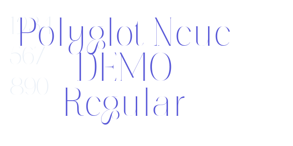 Polyglot Neue DEMO Regular font free