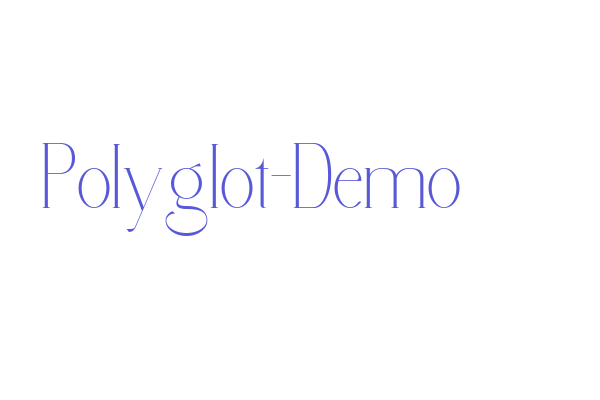 Polyglot-Demo Font