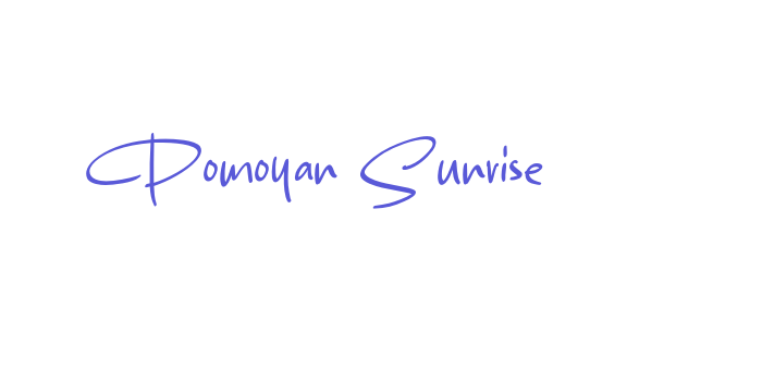 Pomoyan Sunrise Font