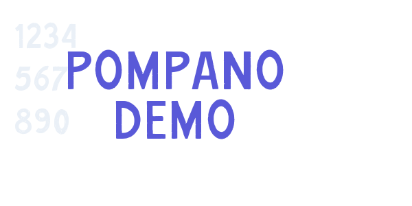 Pompano DEMO font free