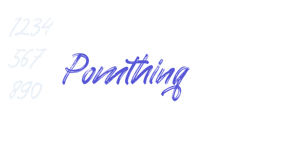 Pomthinq font