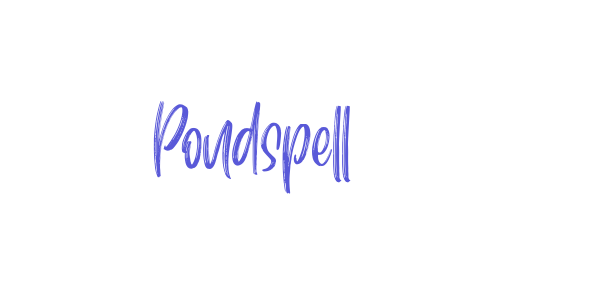 Pondspell font free