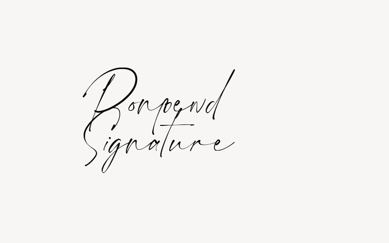 Ponpewd Signature Font