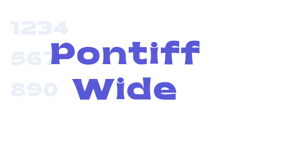 Pontiff Wide font free