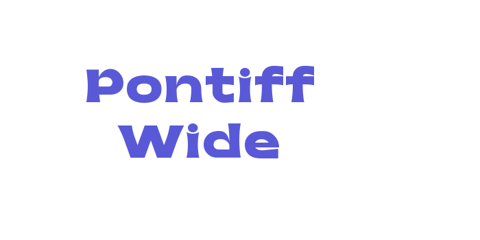 Pontiff Wide Font Download