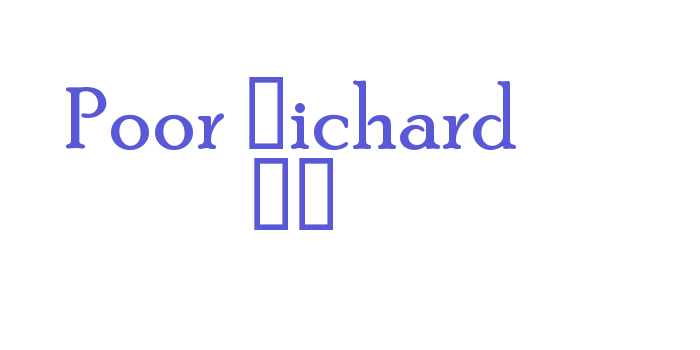 Poor Richard RR Font Download