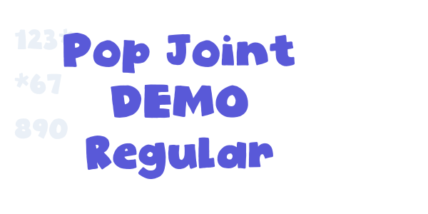 Pop Joint DEMO Regular font free