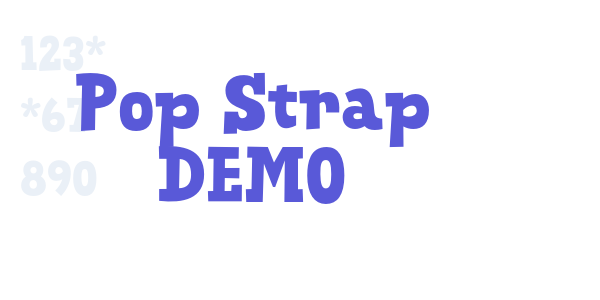 Pop Strap DEMO font free