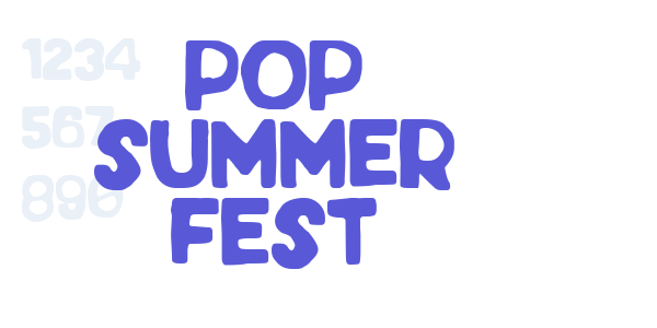 Pop Summer Fest font free