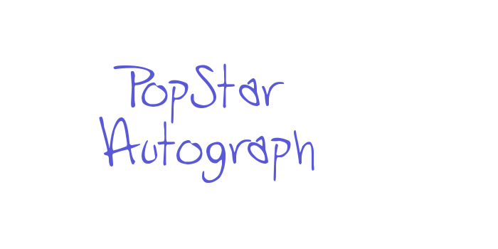 PopStar Autograph Font Download