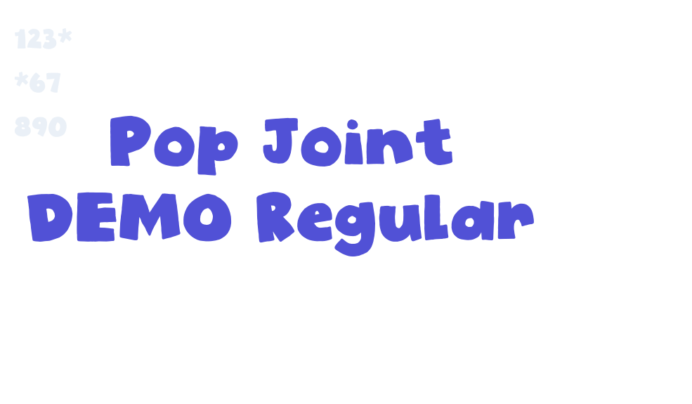 Pop Joint DEMO Regular-font-download