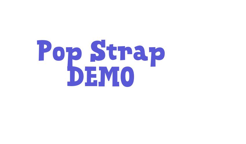 Pop Strap DEMO Font Download