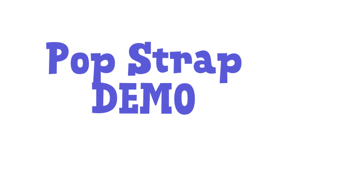 Pop Strap DEMO Font Download