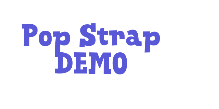 Pop Strap DEMO Font