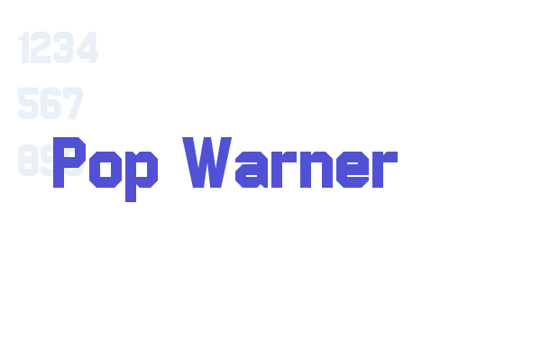 Pop Warner Font Download