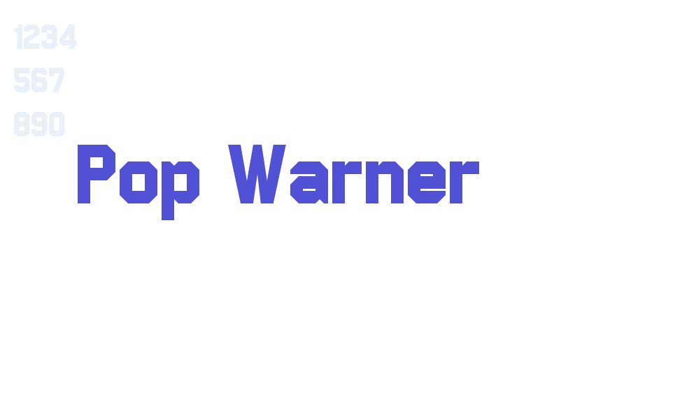 Pop Warner-font-download